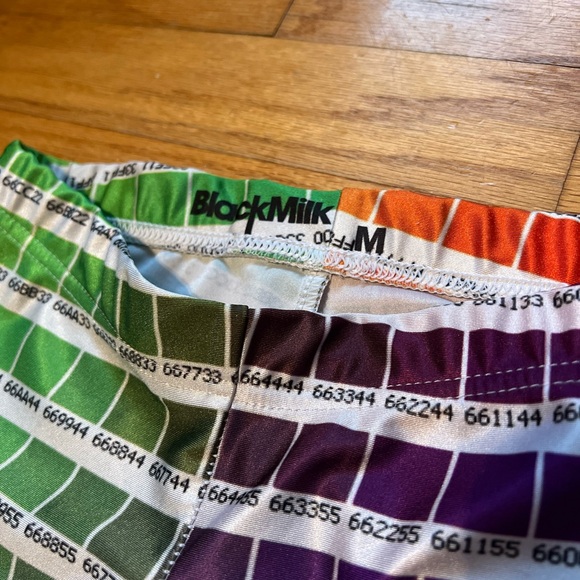 RARE Rainbow Black Milk Hex Code/Color Swatch Leggings - Picture 4 of 4